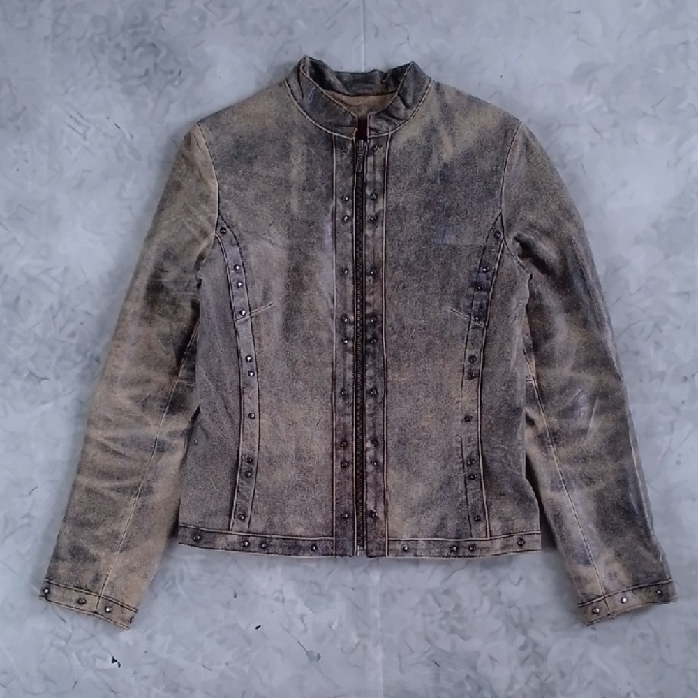 Danier Studded Leather Jacket - Picture 1 of 10